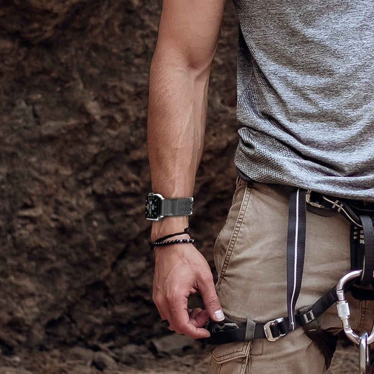 Rigtigt Smuk Silikone Universal Rem passer til Apple Smartwatch - Sort#serie_2