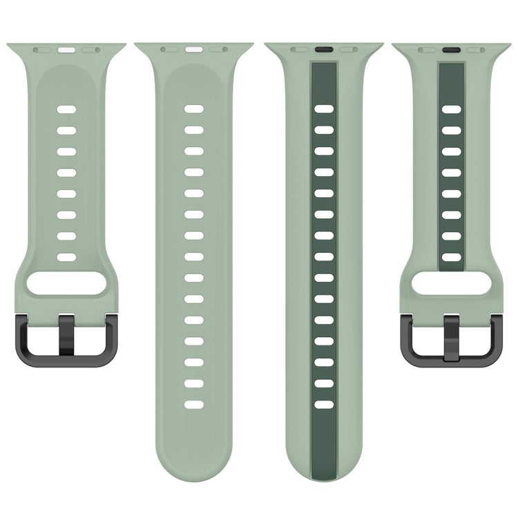 Vildt Elegant Silikone Universal Rem passer til Apple Smartwatch - Grøn#serie_11
