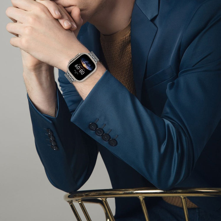 Vildt Fed Metal Universal Rem passer til Apple Smartwatch - Sølv#serie_3