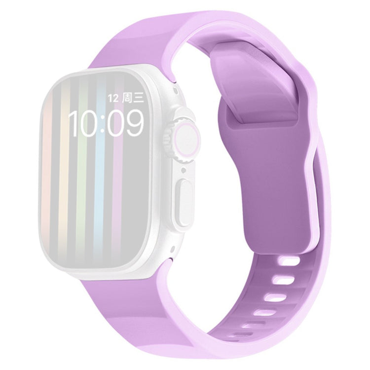 Apple Watch Series 9 45mm / Ultra 2 wavy style silicone strap - Lavender#serie_14
