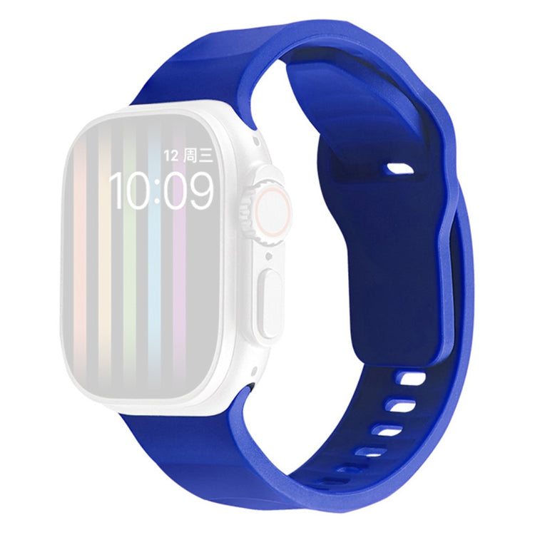 Apple Watch Series 9 45mm / Ultra 2 wavy style silicone strap - Sapphire#serie_3