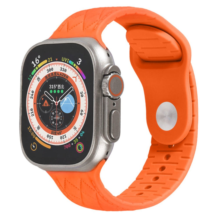 Fantastisk Silikone Universal Rem passer til Apple Smartwatch - Orange#serie_2