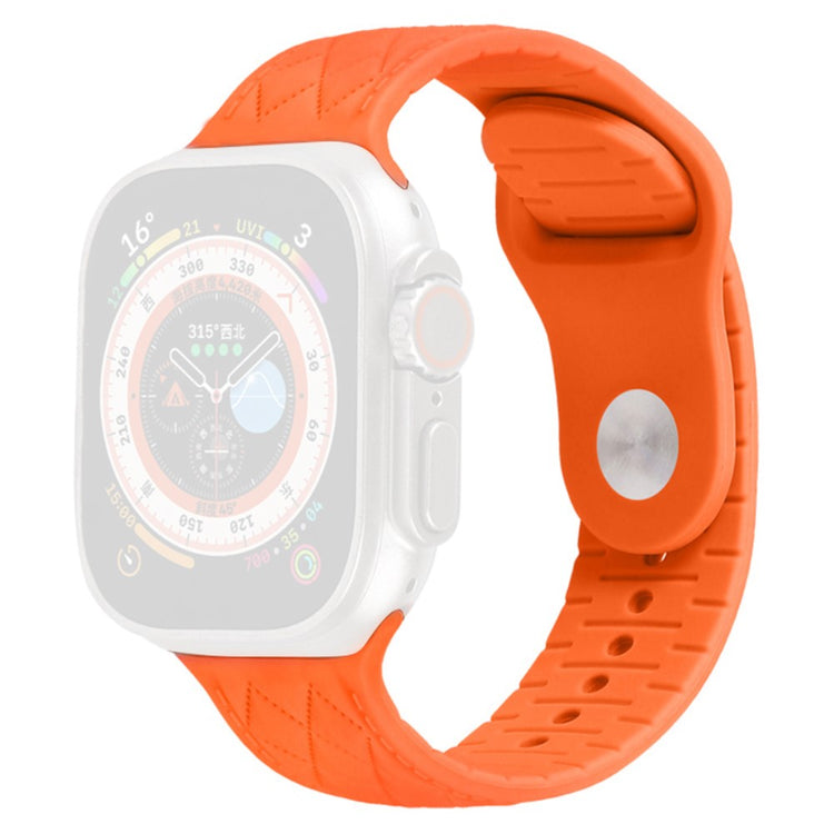 Fantastisk Silikone Universal Rem passer til Apple Smartwatch - Orange#serie_2