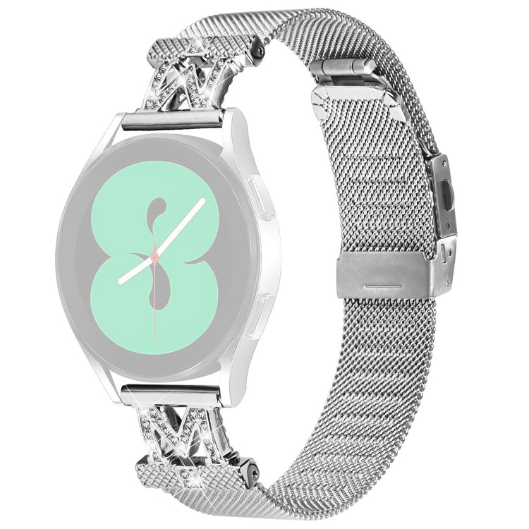 20mm Samsung Galaxy Watch Active 2 / Active milanese stainless steel strap - Silver#serie_1