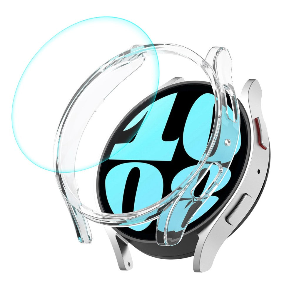 HAT PRINCE Samsung Galaxy Watch 6 (40mm) electroplated cover with tempered glass - Transparent#serie_3