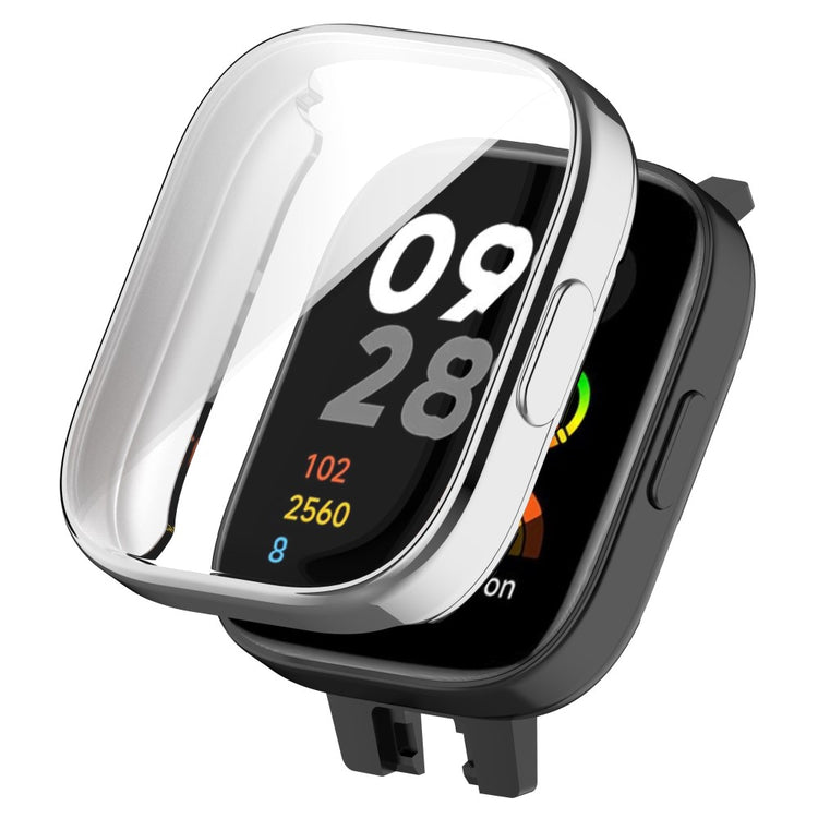 Mega Flot Silikone Cover passer til Xiaomi Redmi Watch 3 / Xiaomi Mi Watch Lite 3 - Sølv#serie_2