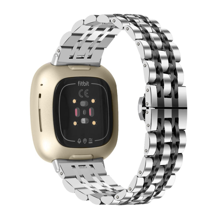 Godt Metal Universal Rem passer til Fitbit Sense 2 / Fitbit Versa 4 - Sølv#serie_1