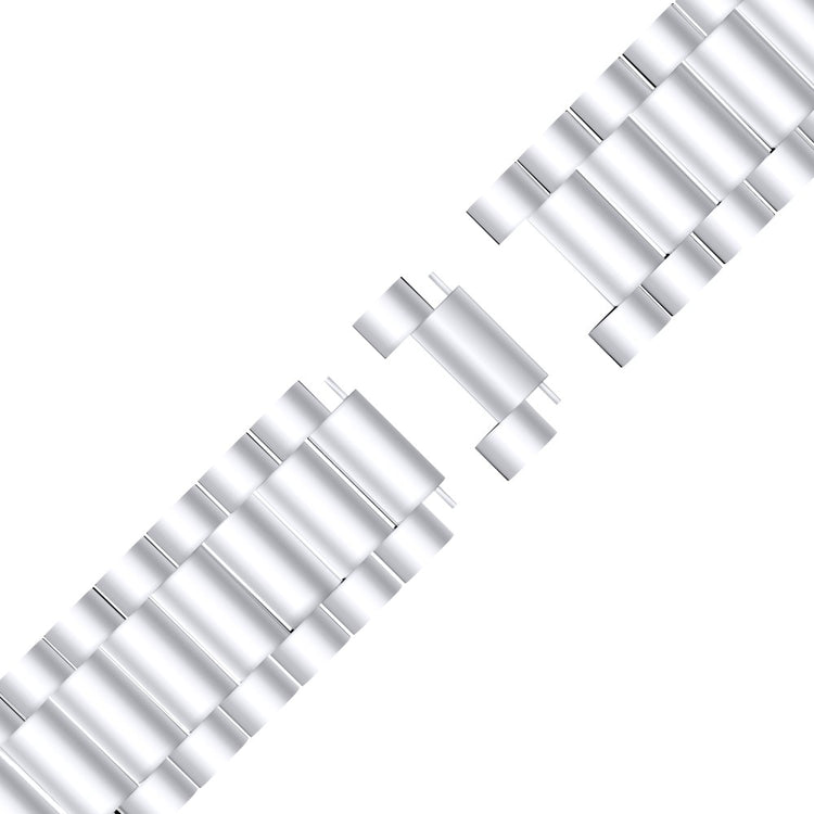 Sejt Metal Universal Rem passer til Fitbit Versa 4 / Fitbit Sense 2 - Sølv#serie_106