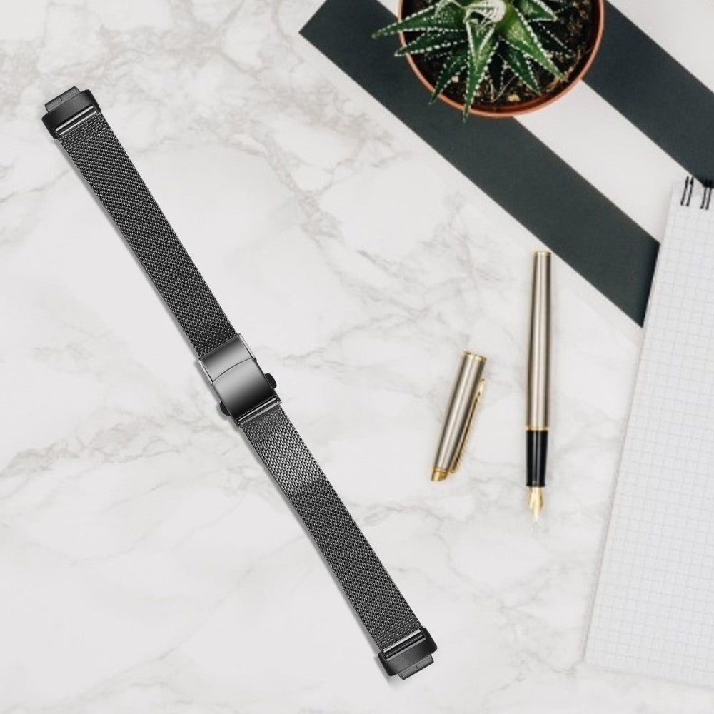 Vildt Pænt Metal Rem passer til Fitbit Inspire 3 - Sort#serie_8