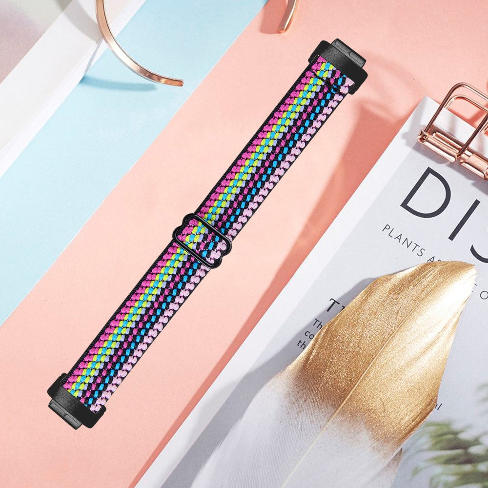 Fantastisk Metal Og Nylon Rem passer til Fitbit Inspire 3 - Flerfarvet#serie_3
