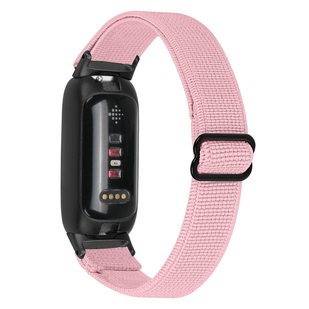 Mega Hårdfør Nylon Rem passer til Fitbit Inspire 3 - Pink#serie_3