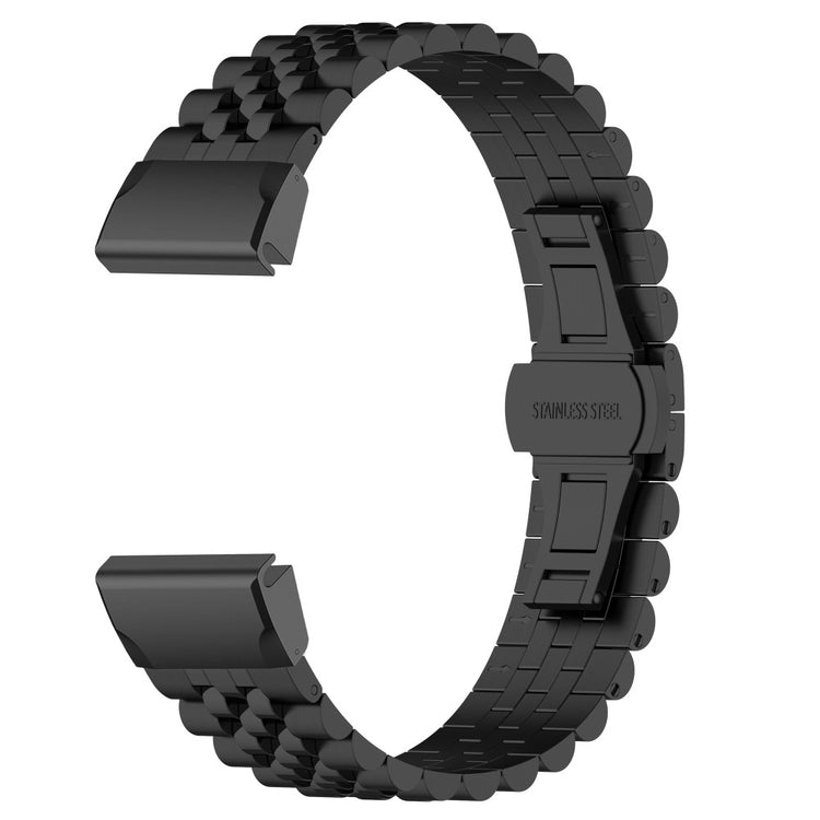 Mega Fantastisk Metal Universal Rem passer til Garmin Smartwatch - Sort#serie_5