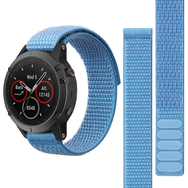 Vildt Sejt Nylon Universal Rem passer til Smartwatch - Blå#serie_1