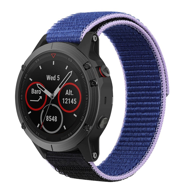 Vildt Sejt Nylon Universal Rem passer til Smartwatch - Blå#serie_4