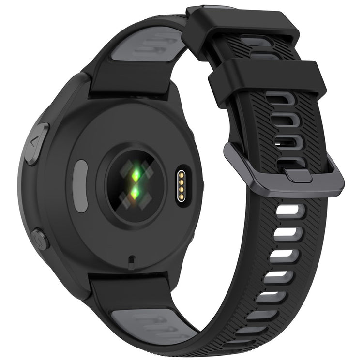 Super Slidstærk Silikone Universal Rem passer til Smartwatch - Sort#serie_1