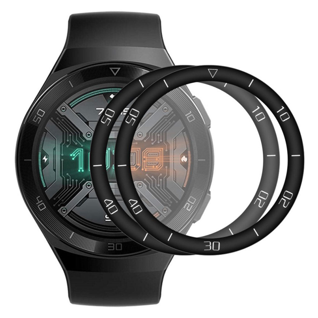 2stk Huawei Watch GT2e 46mm Plastik Skærmbeskytter - Sort#serie_2