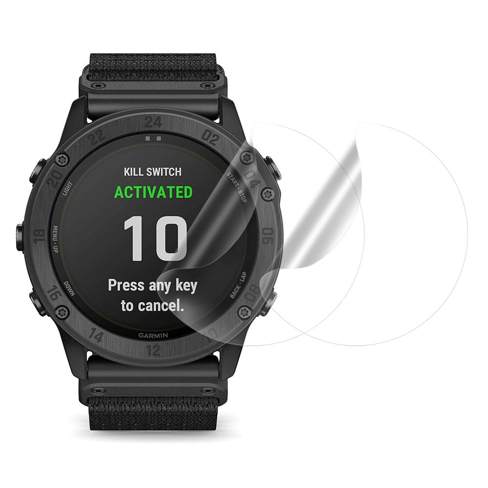 2stk Garmin Tactix Delta Plastik Skærmbeskytter - Gennemsigtig#serie_172