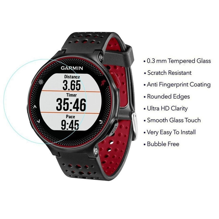 Garmin Forerunner 235 Hærdet Glas Skærmbeskytter - Gennemsigtig#serie_034