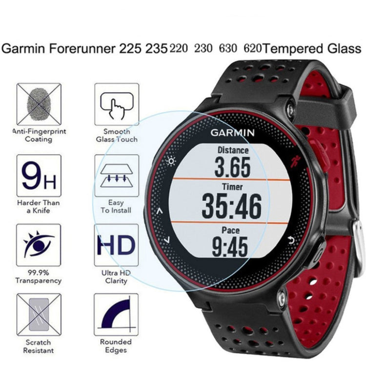 Garmin Forerunner 235 Hærdet Glas Skærmbeskytter - Gennemsigtig#serie_034