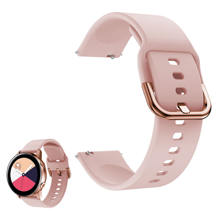 Universal smooth silicone watch band - Pink#serie_5