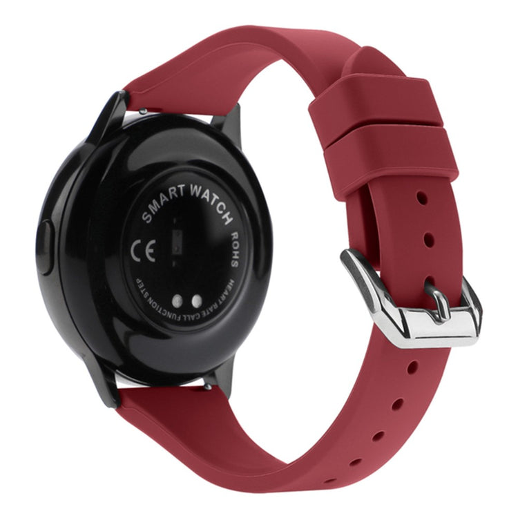 22mm Universal silicone watch strap - Wine Red#serie_4