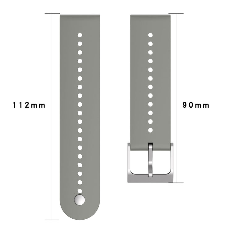 Helt vildt elegant Universal Silikone Rem - Sølv#serie_3