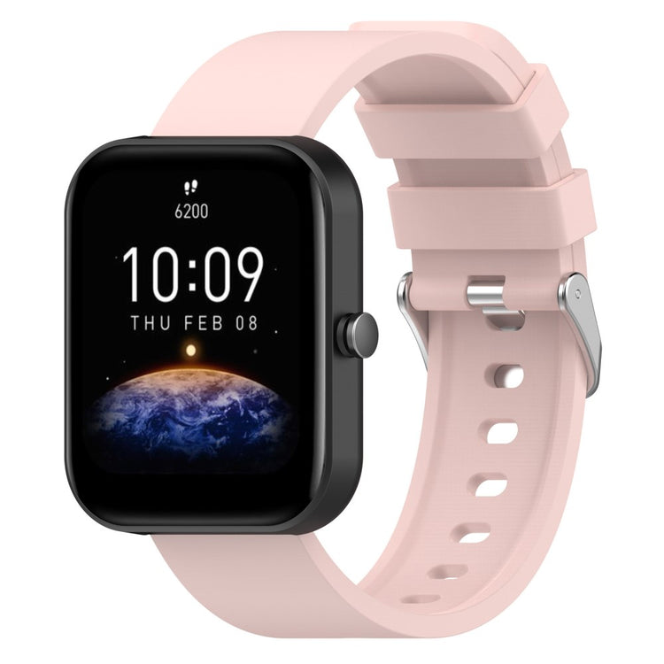 Meget Slidstærk Silikone Universal Rem passer til Smartwatch - Pink#serie_9