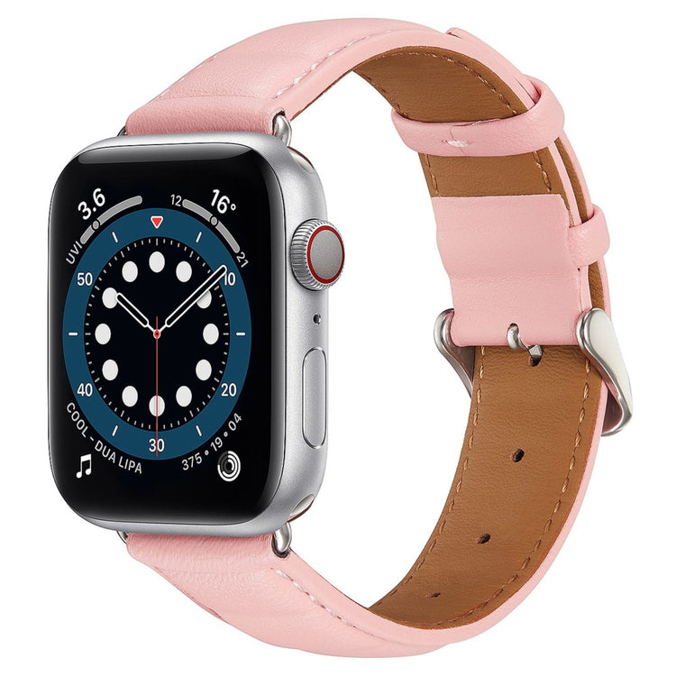 Godt Universal Apple Ægte læder Urrem - Pink#serie_1