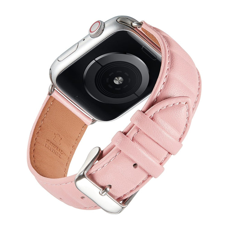 Godt Universal Apple Ægte læder Urrem - Pink#serie_1