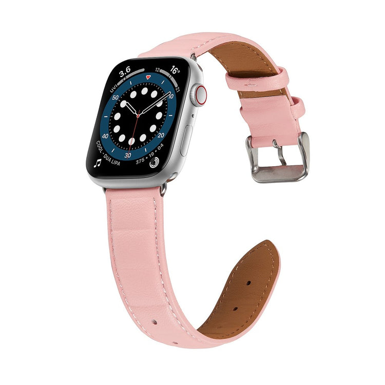 Godt Universal Apple Ægte læder Urrem - Pink#serie_1