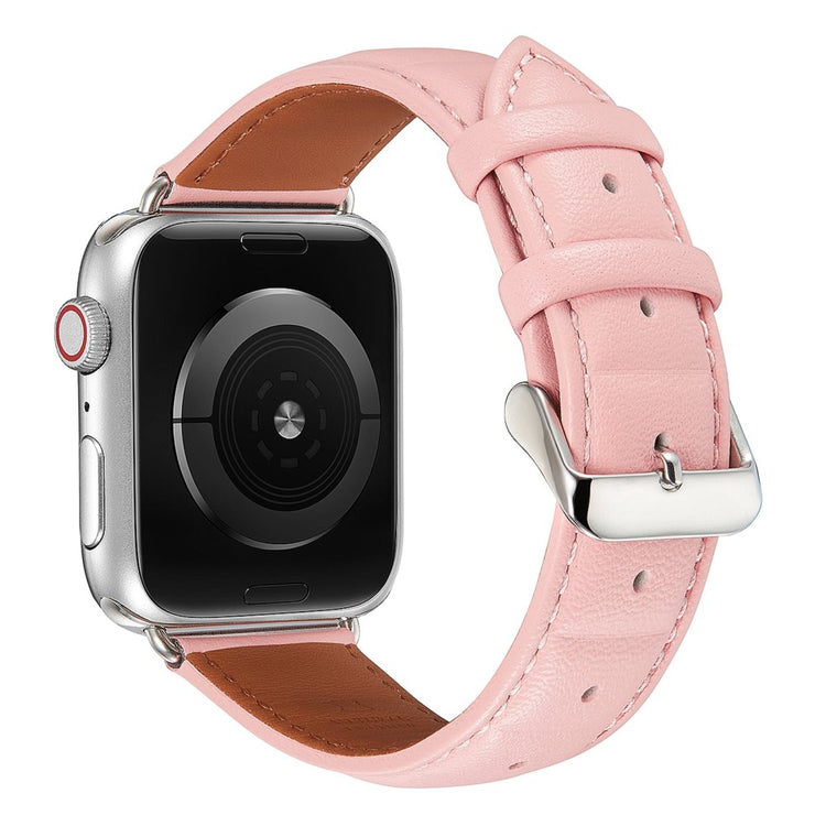 Mega smuk Universal Apple Ægte læder Rem - Pink#serie_1