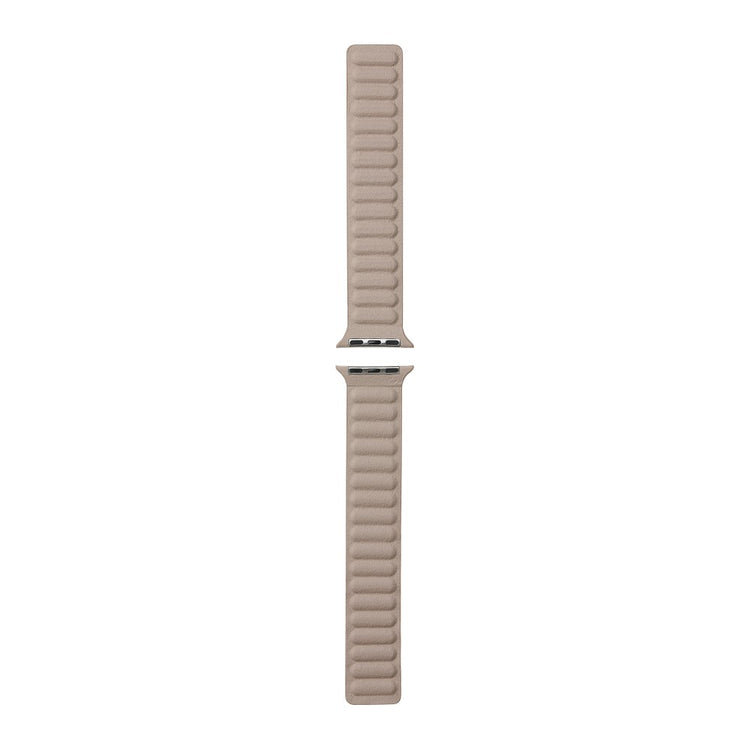 Rigtigt rart Universal Apple Ægte læder Urrem - Beige#serie_8