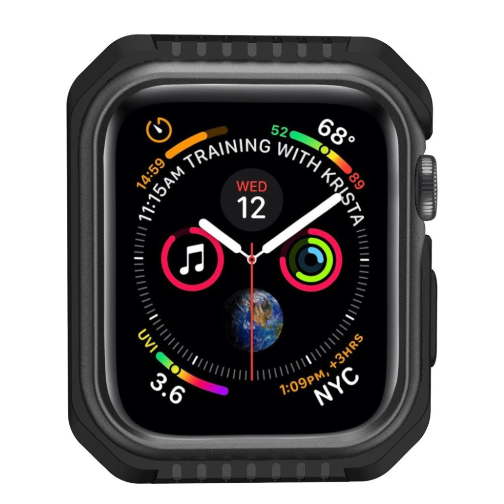 Apple Watch Series 5 40mm / Apple Watch 40mm Holdbar Metal Bumper  - Sort#serie_2