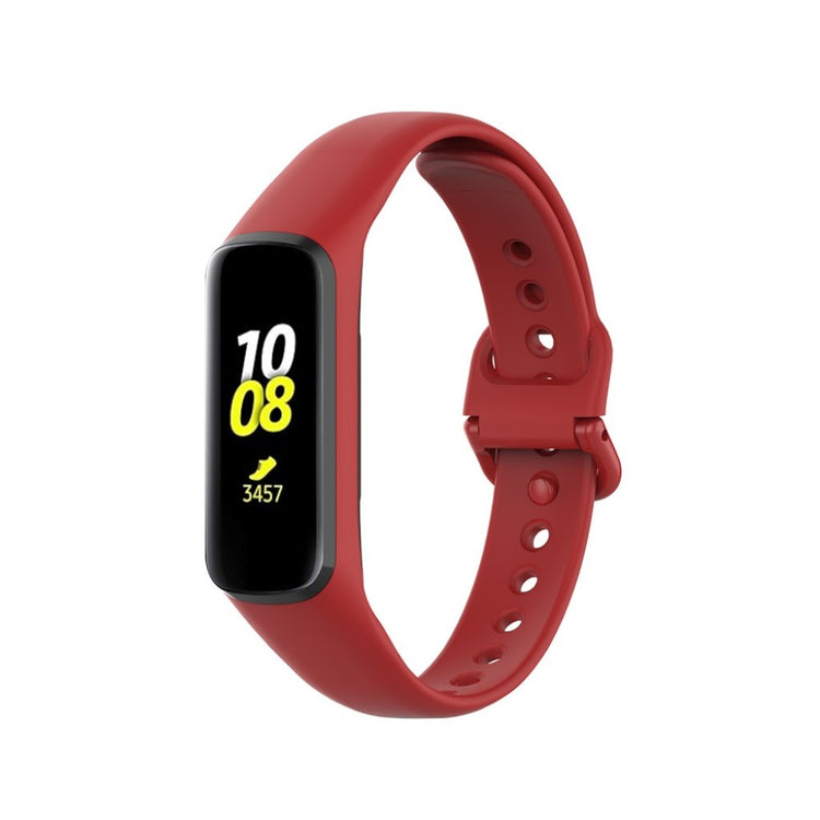 Mega fint Samsung Galaxy Fit-e Silikone Rem - Rød#serie_4