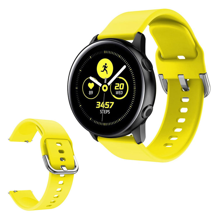 Samsung Galaxy Watch Active 2 - 40mm / Samsung Galaxy Watch Active Silikone Rem - Gul#serie_5