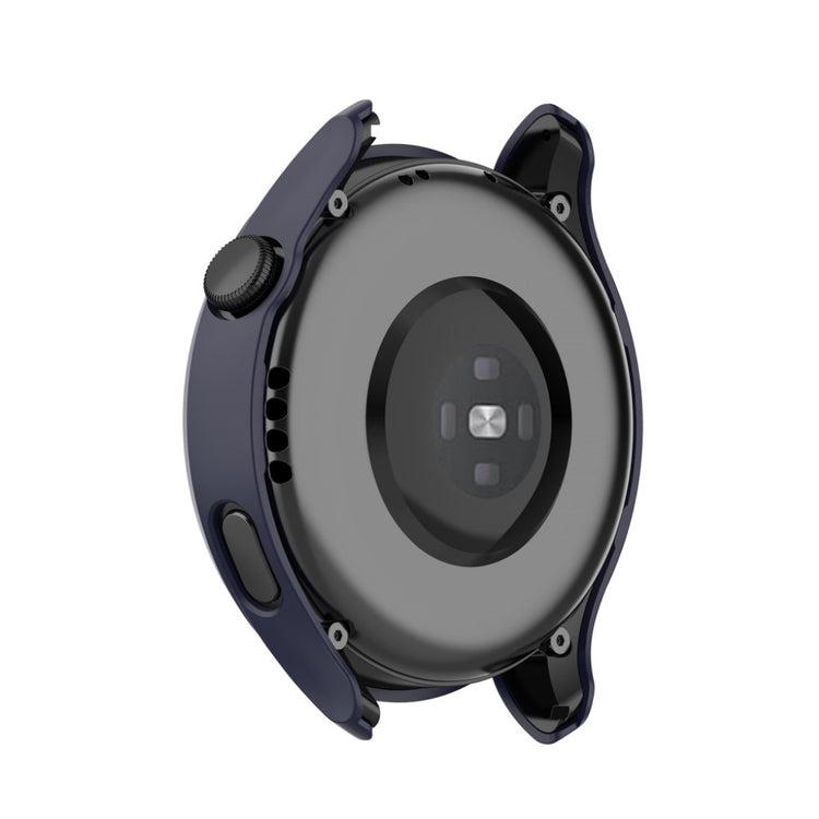 Godt Huawei Watch 3 Cover med Skærmbeskytter i Silikone og Hærdet Glas - Blå#serie_6