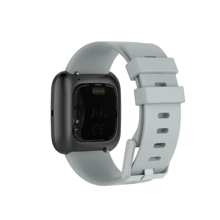 Vildt sejt Fitbit Versa 2 / Fitbit Versa Lite Silikone Rem - Størrelse: S - Sølv#serie_3