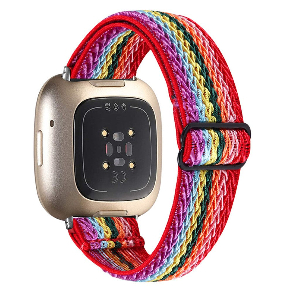 Mega fantastisk Fitbit Versa 3 Nylon Rem - Flerfarvet#serie_13