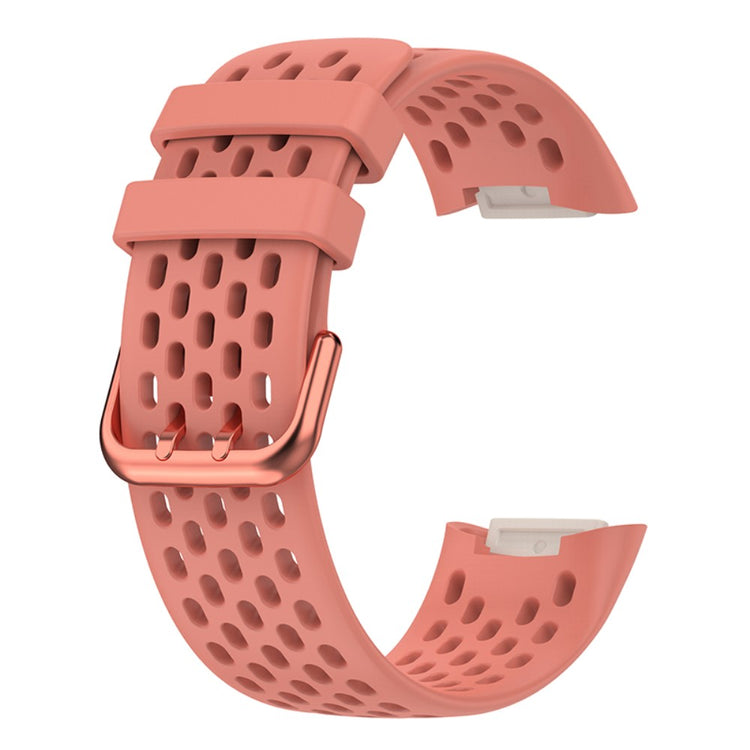 Mega fed Fitbit Charge 5 Silikone Rem - Pink#serie_3