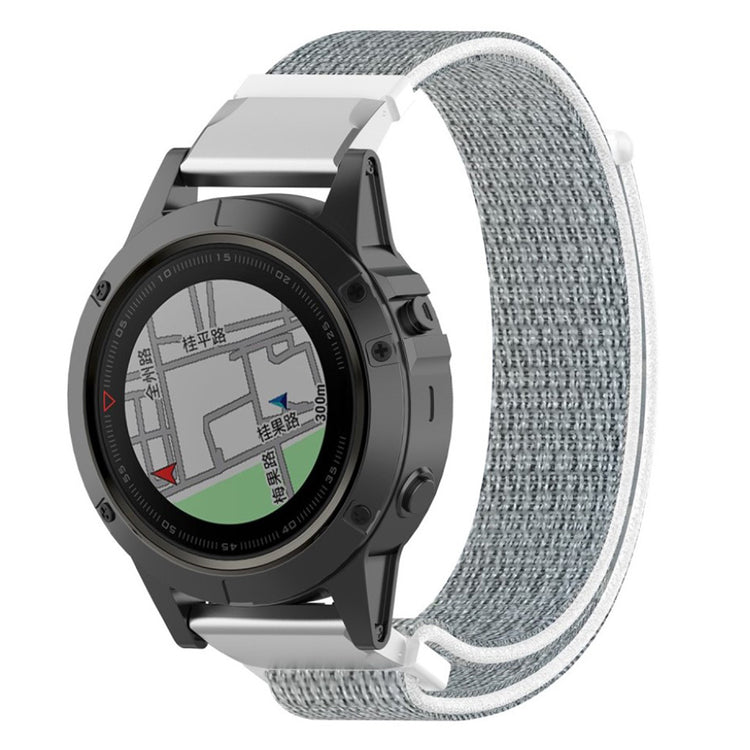 Nydelig Universal Garmin Nylon Rem - Sølv#serie_2