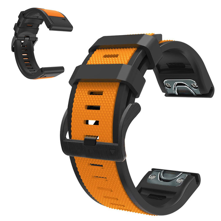 Super fint Universal Garmin Silikone Rem - Orange#serie_6