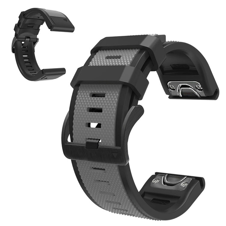 Super fint Universal Garmin Silikone Rem - Sølv#serie_9