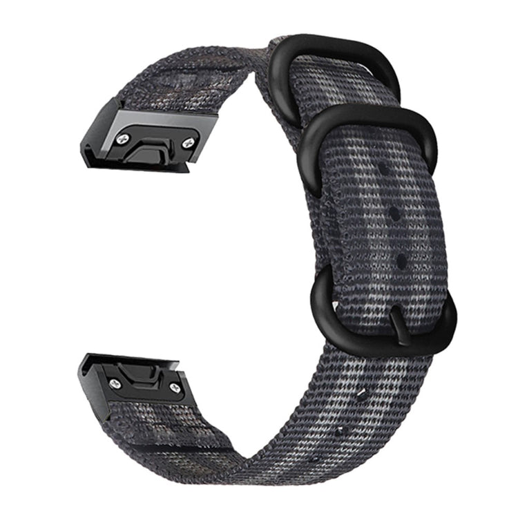 Meget flot Universal Garmin Nylon Rem - Sort#serie_3