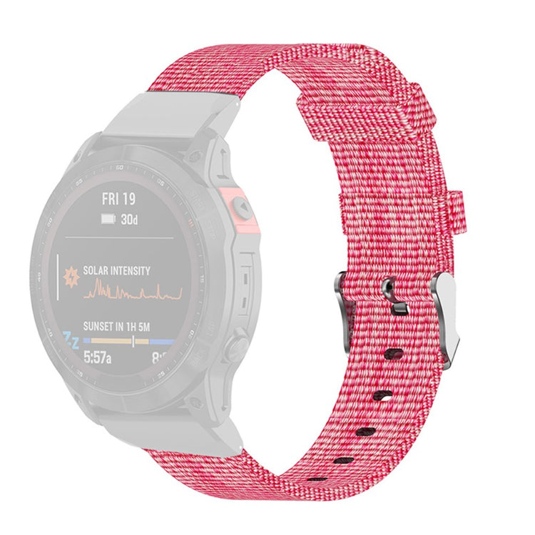 Rigtigt pænt Universal Garmin Nylon Rem - Pink#serie_1