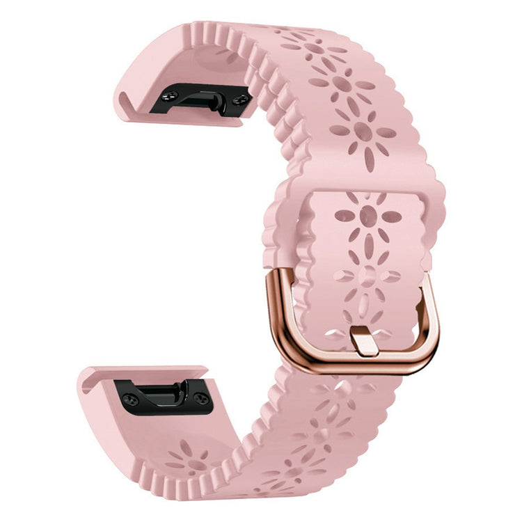 Meget kønt Universal Garmin Silikone Rem - Pink#serie_3