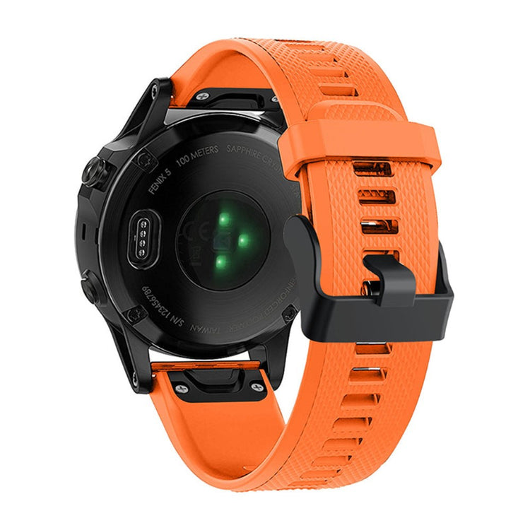 Vildt flot Garmin Fenix 7 Silikone Rem - Orange#serie_10