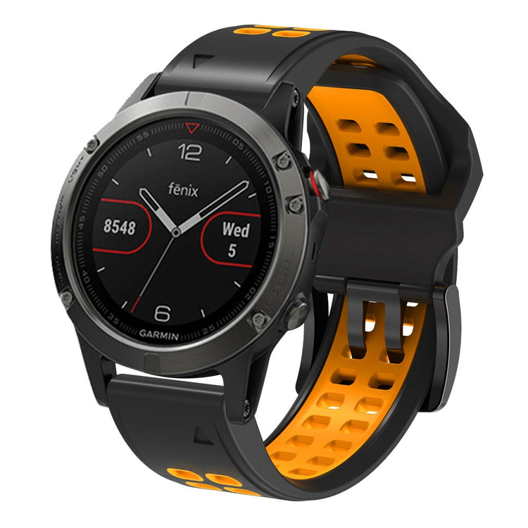 Vildt pænt Universal Garmin Silikone Rem - Orange#serie_3