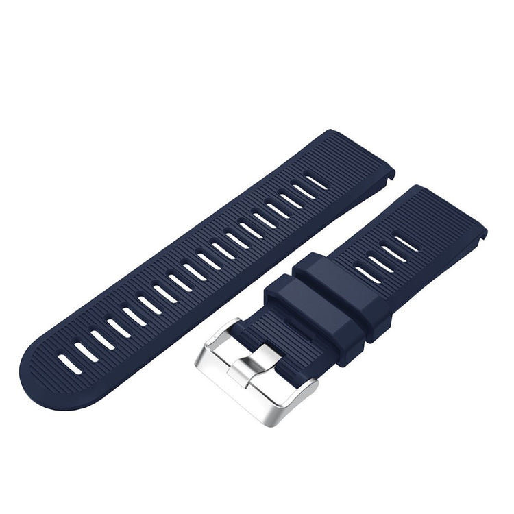 Tidsløst Garmin Fenix 5X Plus Silikone Rem - Blå#serie_12