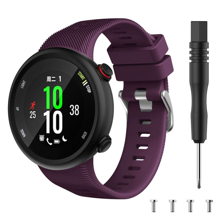 Helt vildt godt Garmin Forerunner 45S Silikone Rem - Lilla#serie_15