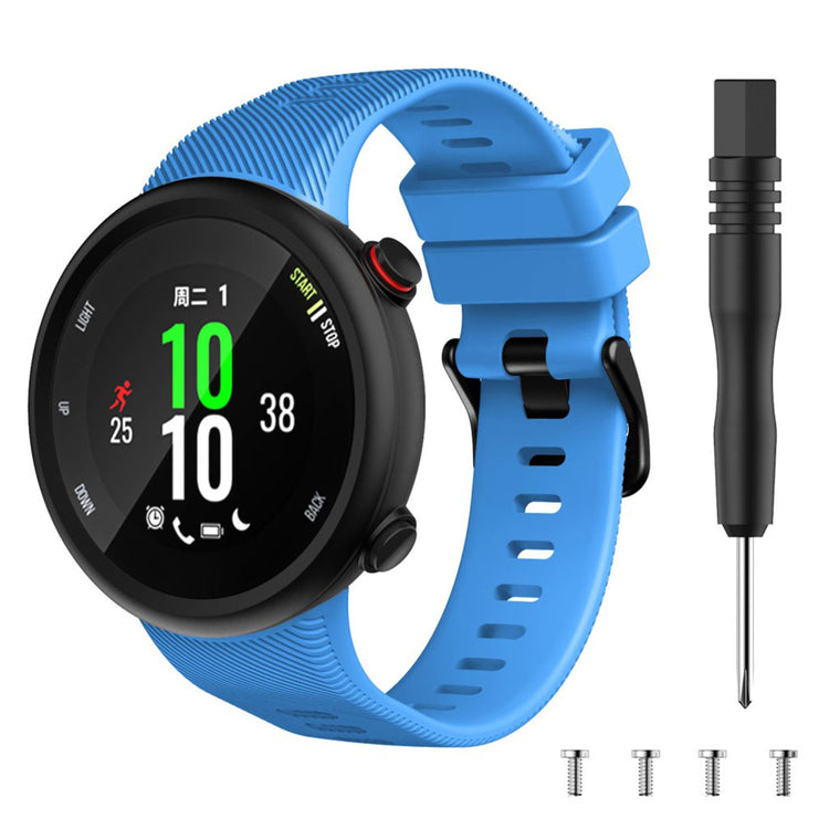 Sejt Garmin Forerunner 45S Silikone Rem - Blå#serie_11